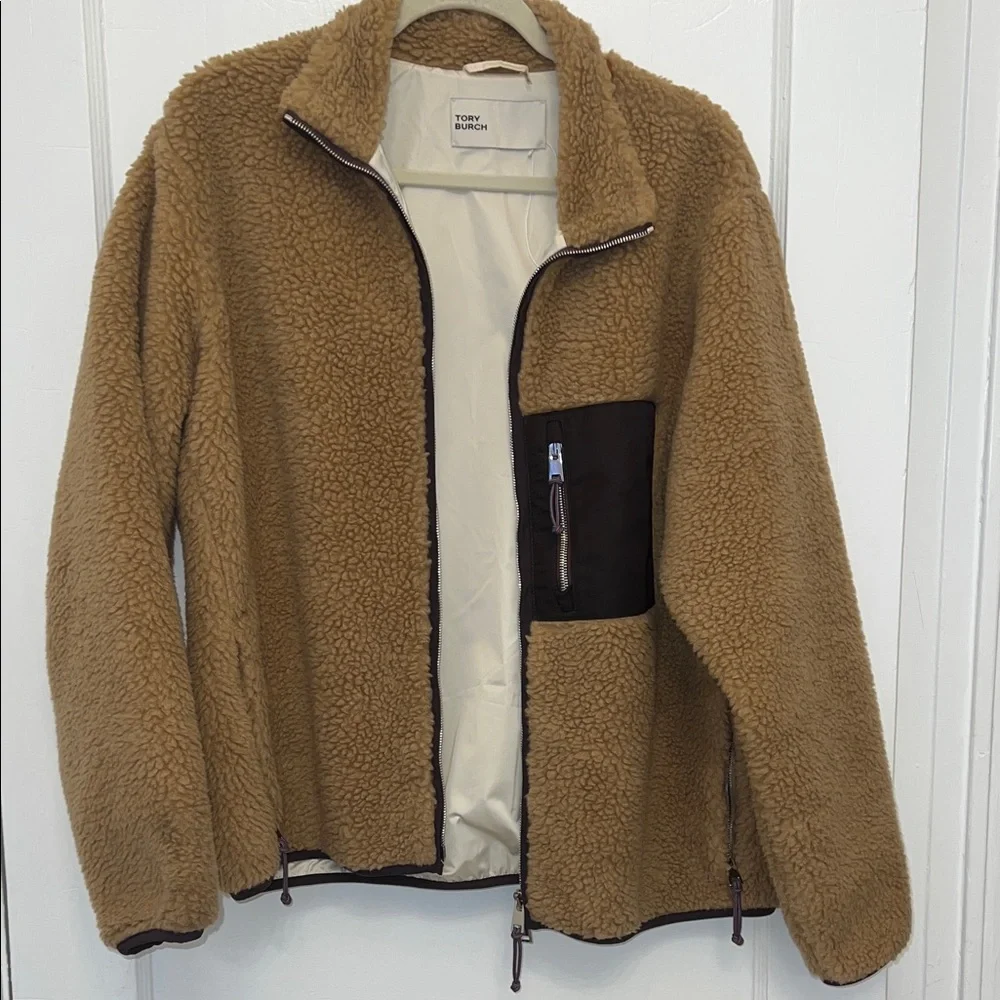 Tory Burch Fleece Sherpa jacket